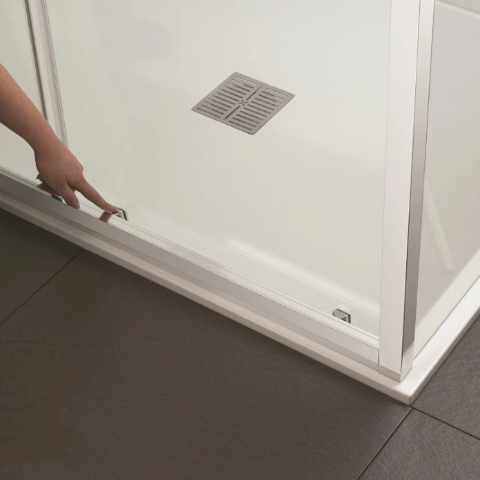 Crosswater Clear 6 Single Recessed Sliding Shower Door