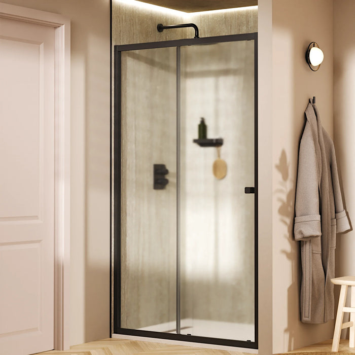 Crosswater Clear 6 Recessed Single Sliding Shower Door