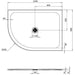 Crosswater Creo Offset Quadrant Shower Tray - White