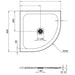 Crosswater Creo Quadrant Shower Tray - White - Quadrant
