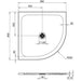 Crosswater Creo Quadrant Shower Tray - White - Quadrant
