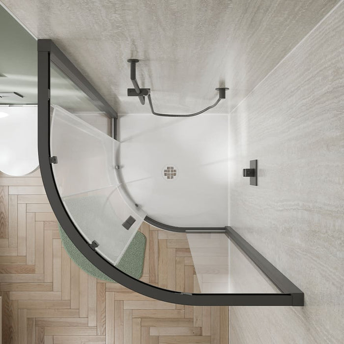 Crosswater Creo Quadrant Shower Tray with Waste - White