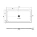 Crosswater Creo Rectangular Shower Tray - White