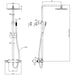 Crosswater Curve Multifunction Exposed Thermostatic Shower