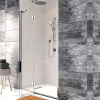 Crosswater DESIGN 8 Hinged Shower Door with Inline Panel