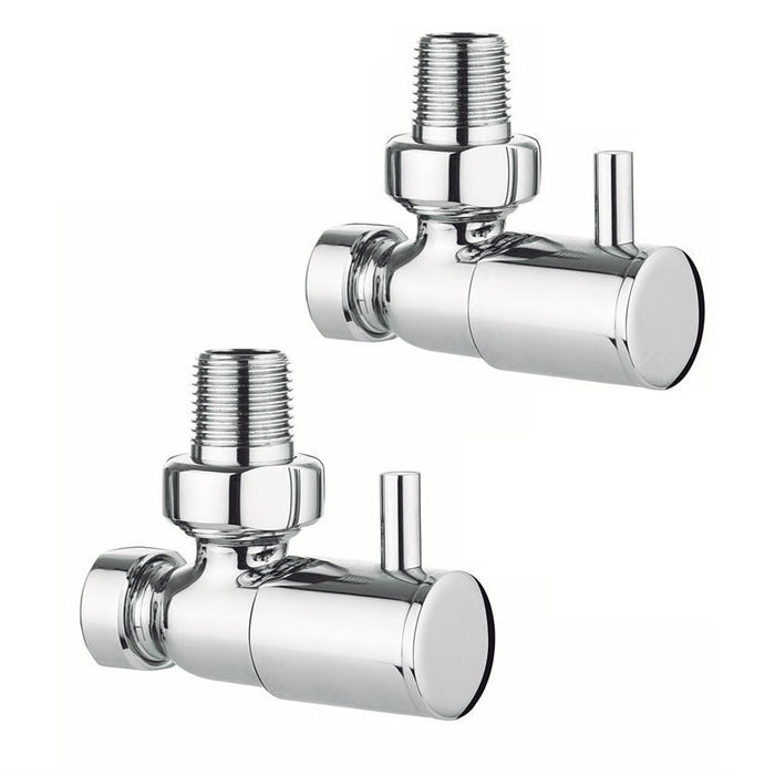 Crosswater Design Angled Radiator Valve - Chrome - Heating