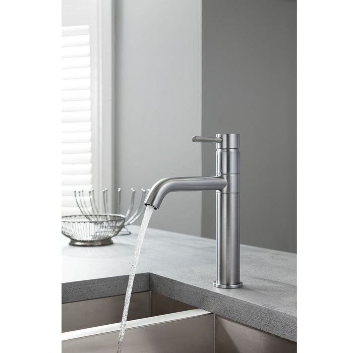 Crosswater Design Single Lever Kitchen Mixer Tap - Brushed