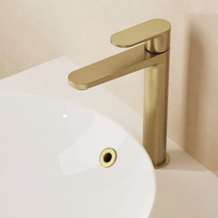 Crosswater Drift Mono Tall Basin Mixer Tap With Click Clack Waste