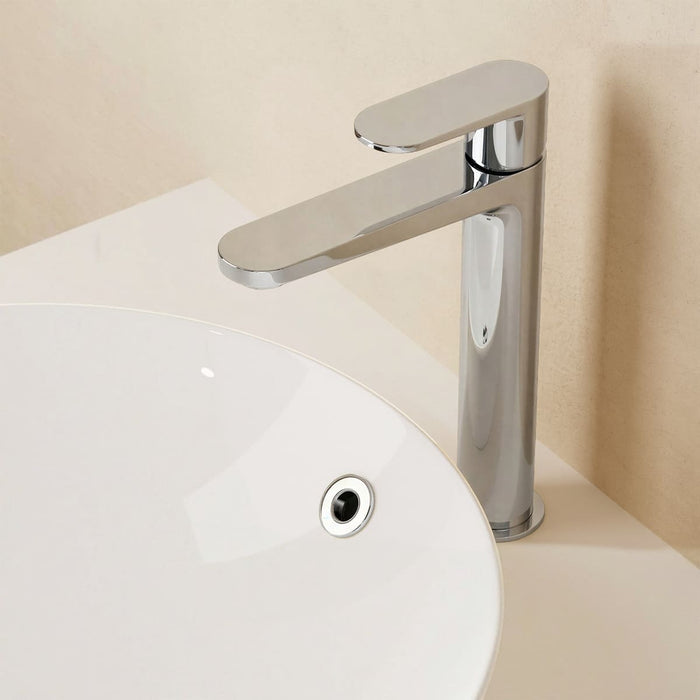 Crosswater Drift Mono Tall Basin Mixer Tap With Click Clack Waste