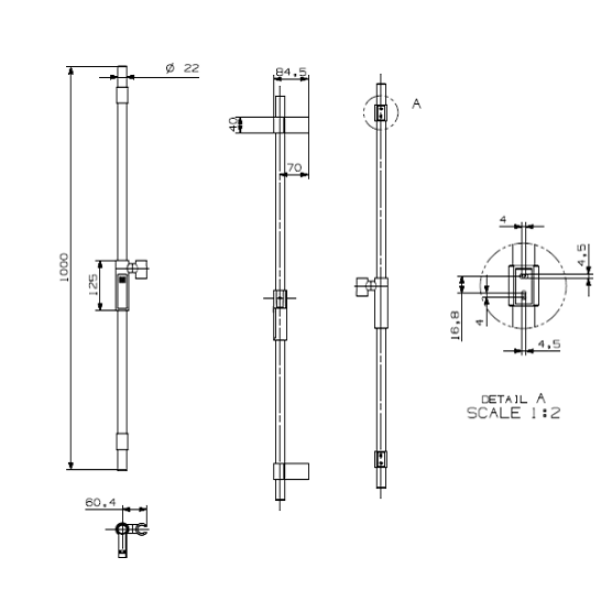 Crosswater Ethos Premium Shower Kit Package 6 - Chrome