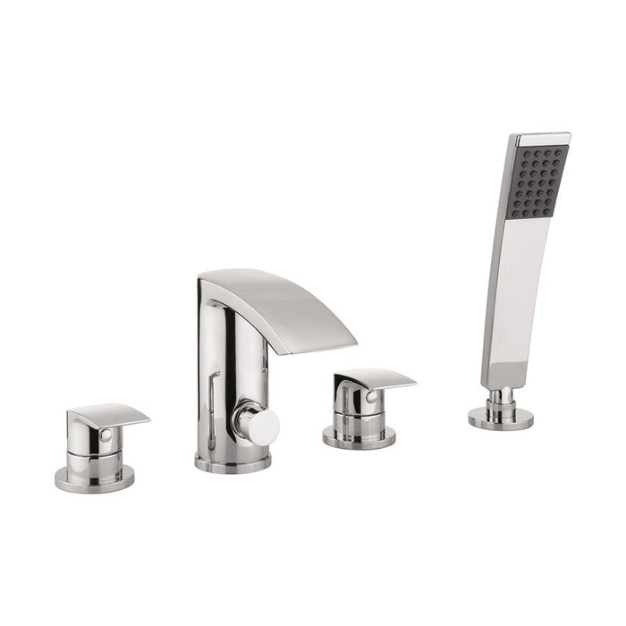 Crosswater Flow 4 Hole Bath Shower Mixer Tap With Kit
