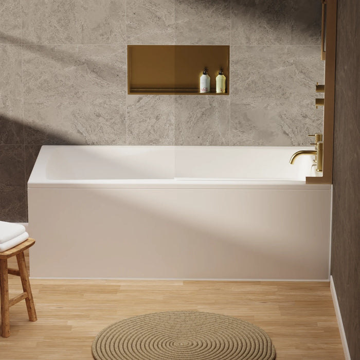 Crosswater Flow Single Ended Bath - White