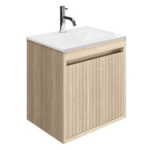 Crosswater Flute 1 Drawer Wall Hung Vanity Unit With Basin