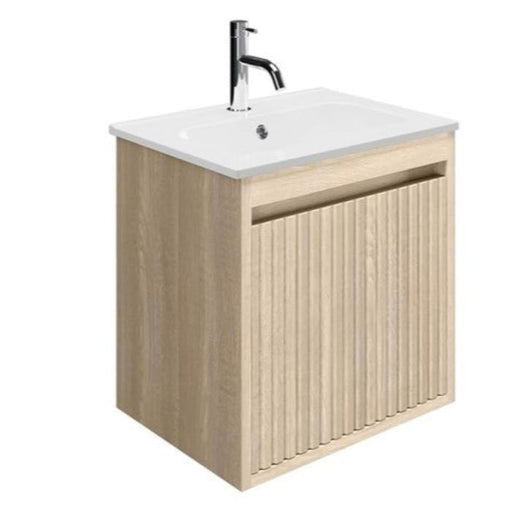 Crosswater Flute 1 Drawer Wall Hung Vanity Unit With Basin