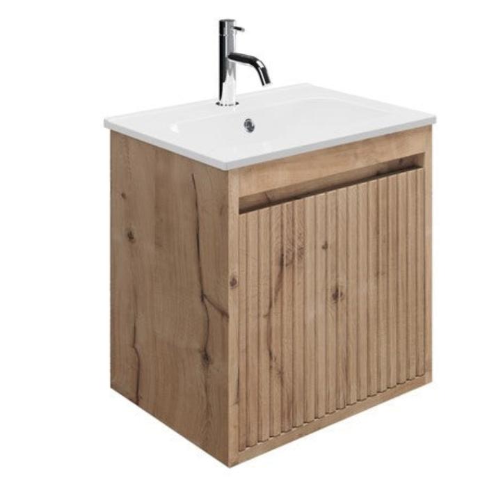 Crosswater Flute 1 Drawer Wall Hung Vanity Unit With Basin