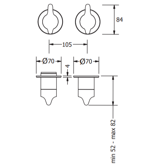 Crosswater Foile Module 2 Outlet 2 Handle Concealed Shower