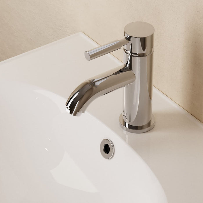 Crosswater Fusion Mono Basin Mixer Tap With Click Clack Waste - Chrome