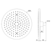 Crosswater Fusion Round Fixed Shower Head With 340mm