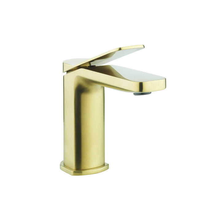 Crosswater Glide II Mono Basin Mixer Tap - Brushed Brass