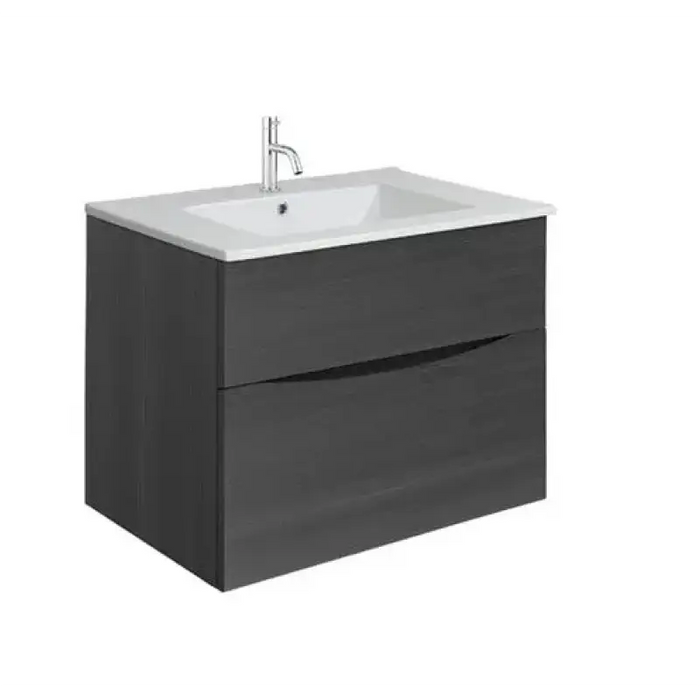 Crosswater Glide II Vanity Unit with Two Drawers and Ceramic