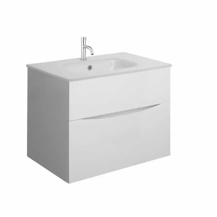 Crosswater Glide II Vanity Unit with Two Drawers and Ice 