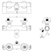 Crosswater Kai 2 Hole Exposed Thermostatic Bath Shower