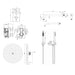 Crosswater Kai 2 Outlet 2 Handle Shower Kit - Chrome