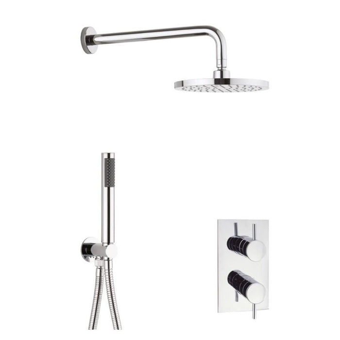 Crosswater Kai 2 Outlet 2 Handle Shower Kit - Chrome