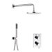 Crosswater Kai 2 Outlet 2 Handle Shower Kit - Chrome