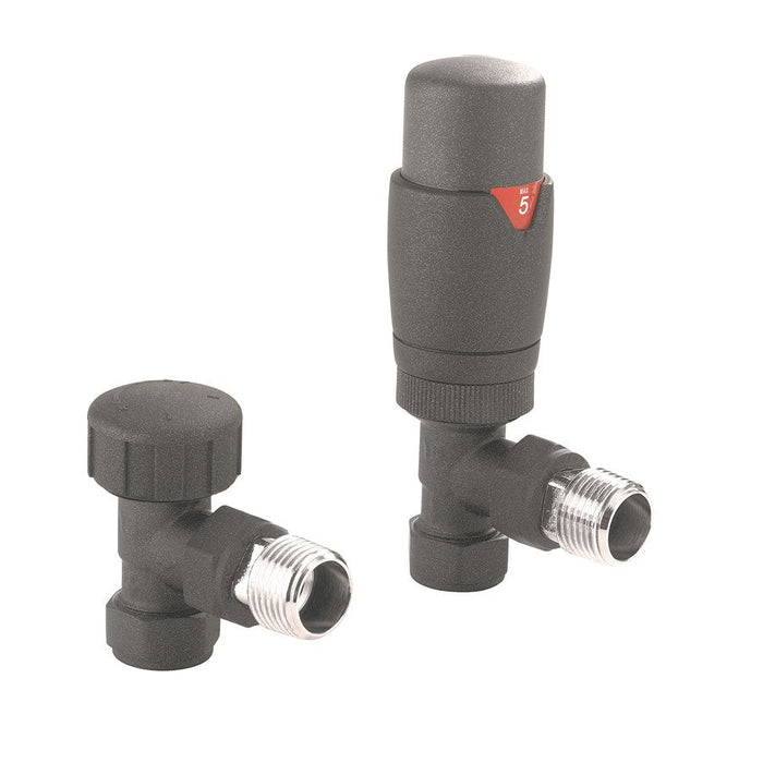 Crosswater Kai Angled Thermostatic Radiator Valves