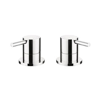Crosswater Kai Lever Deck Mounted Panel Valve Pair - Chrome