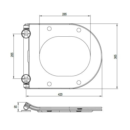 Crosswater Kai X Compact Close Coupled Toilet With Cistern