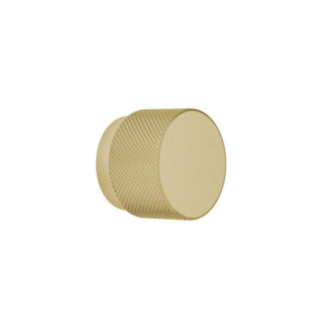 Crosswater Knurled Furniture Handle - Brushed Brass