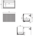 Crosswater Limit 1 Drawer Wall Hung Vanity Unit With Gold