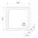 Crosswater Low Profile Square Shower Tray - 800mm x 800mm