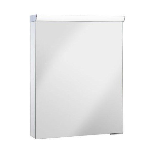 Crosswater Lustro 1 Door Illuminated Mirrored Cabinet