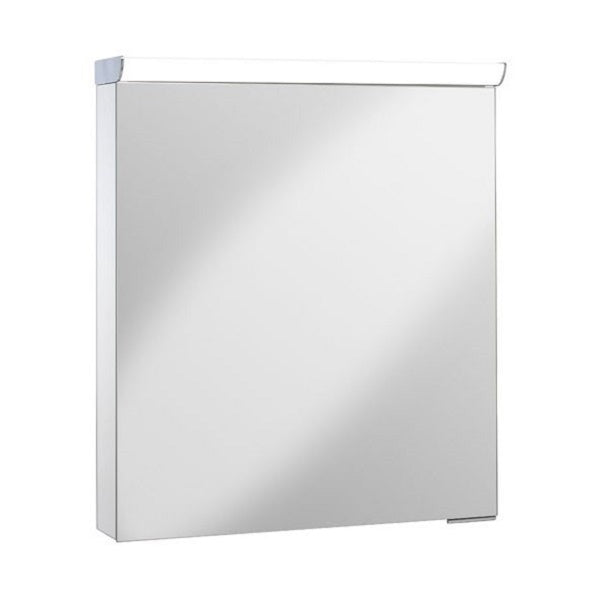 Crosswater Lustro 1 Door Illuminated Mirrored Cabinet