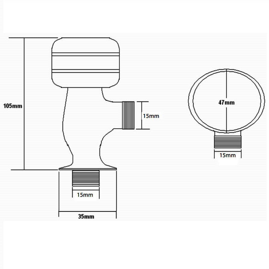 Crosswater Luxury Douche Shower Valve - Chrome