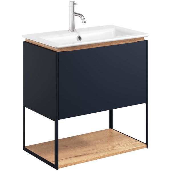 Crosswater Mada 1 Drawer Wall Hung Vanity Unit With Mineral