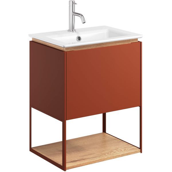 Crosswater Mada 1 Drawer Wall Hung Vanity Unit With Mineral