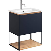 Crosswater Mada 1 Drawer Wall Hung Vanity Unit With Mineral