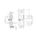 Crosswater MPRO 1 Outlet 2 Handle Concealed Thermostatic