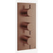Crosswater MPRO 2 Outlet 3 Handle Portrait Concealed