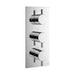 Crosswater MPRO 2 Outlet 3 Handle Portrait Concealed