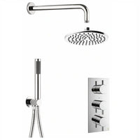 Crosswater MPRO 2 Outlet 3 Handles Thermostatic Shower