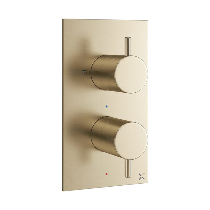 Crosswater MPRO 2 Outlet 2 Handle Portrait Thermostatic