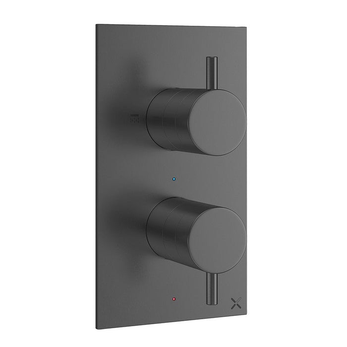Crosswater MPRO 2 Outlet 2 Handle Portrait Thermostatic