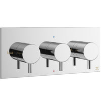 Crosswater MPRO 3 Outlet 3 Handle Landscape Concealed