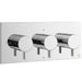 Crosswater MPRO 3 Outlet 3 Handle Landscape Concealed