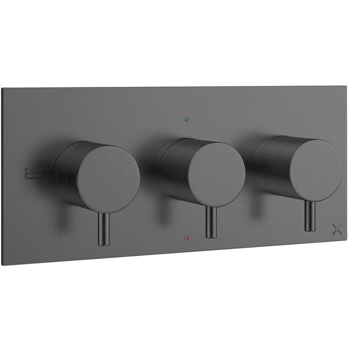 Crosswater MPRO 3 Outlet 3 Handle Landscape Concealed